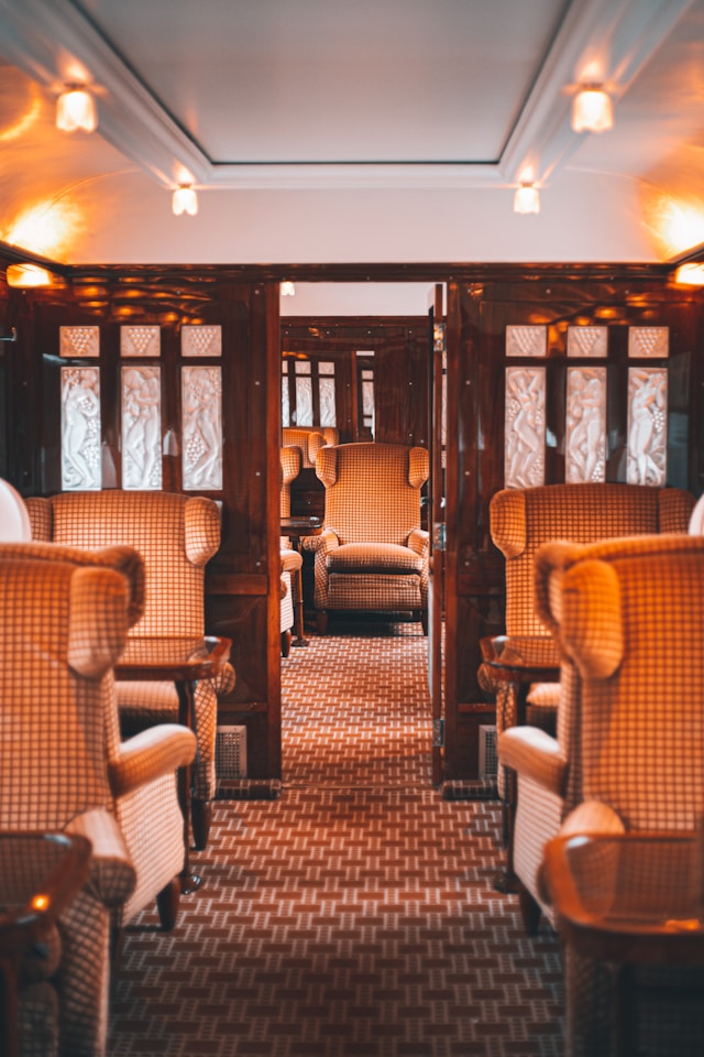 intérieur train luxe orient express